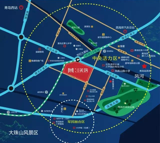 区位图 
