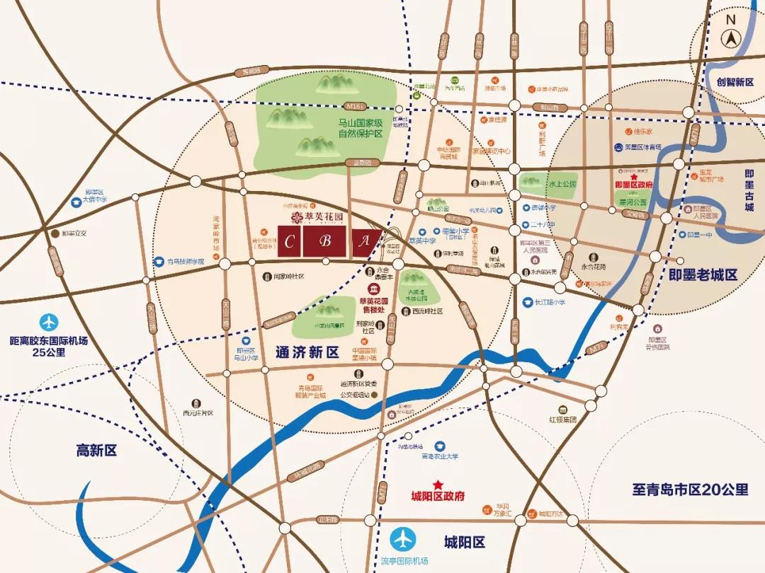 区位图 